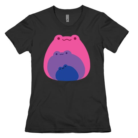 Frogs In Frogs In Frogs Bisexual Pride Women's Cotton Tee